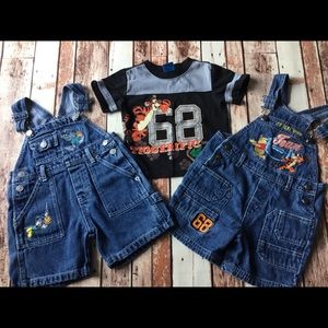 Disney Denim Overall Clothing Lot 24 months 2T Bx1